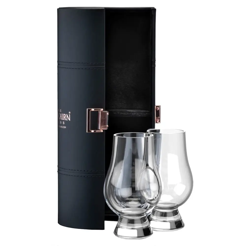 Whiskyglazen 2 stuks - 2 x The Glencairn Whisky Tasting Glas in Luxe Reisset