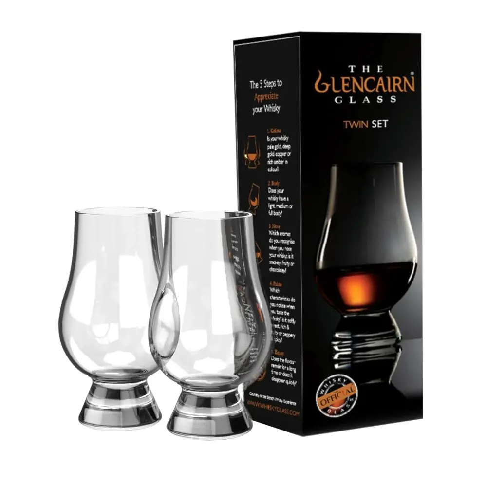Whiskyglazen 2 stuks - 2 x The Glencairn Whisky Tasting Glass in Twinset Box