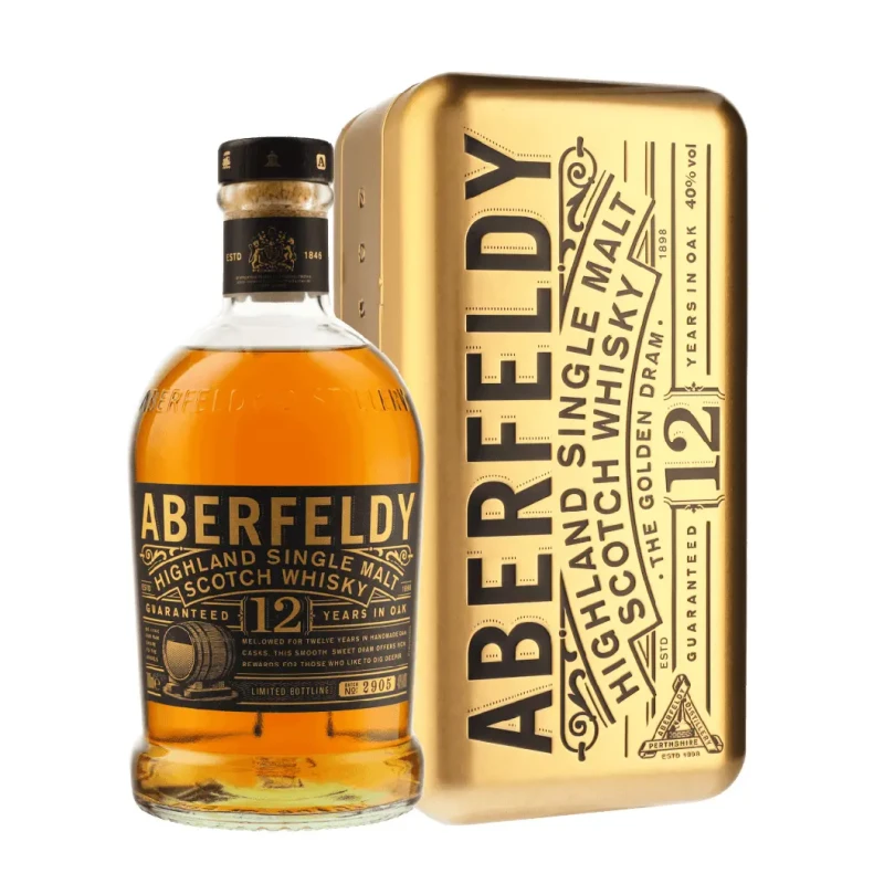 Aberfeldy, 12 years - Goldbar Giftpack 70cl Aberfeldy, 12 years - Goldbar Giftpack 70cl