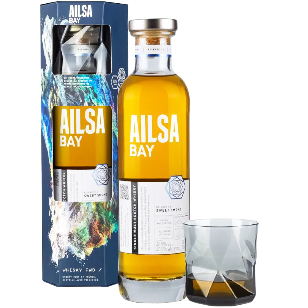 Ailsa Bay - Sweet Smoke Giftpack Glass 70cl