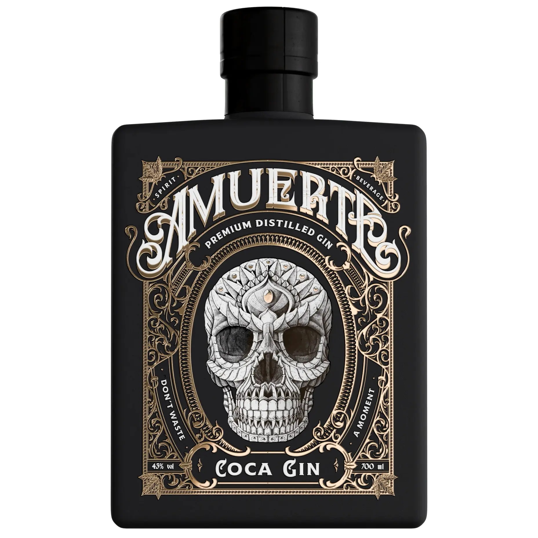 Amuerte Coca Leaf Gin - Black Edition 70cl