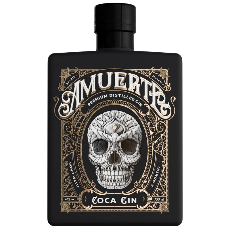 Amuerte Coca Leaf Gin - Black Edition 70cl Amuerte Coca Leaf Gin - Black Edition 70cl