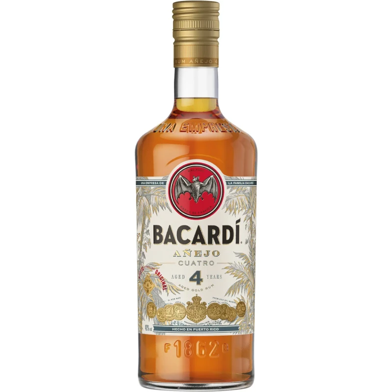 Bacardi - Anejo Cuatro, 4 years 70cl Bacardi - Anejo Cuatro, 4 years 70cl