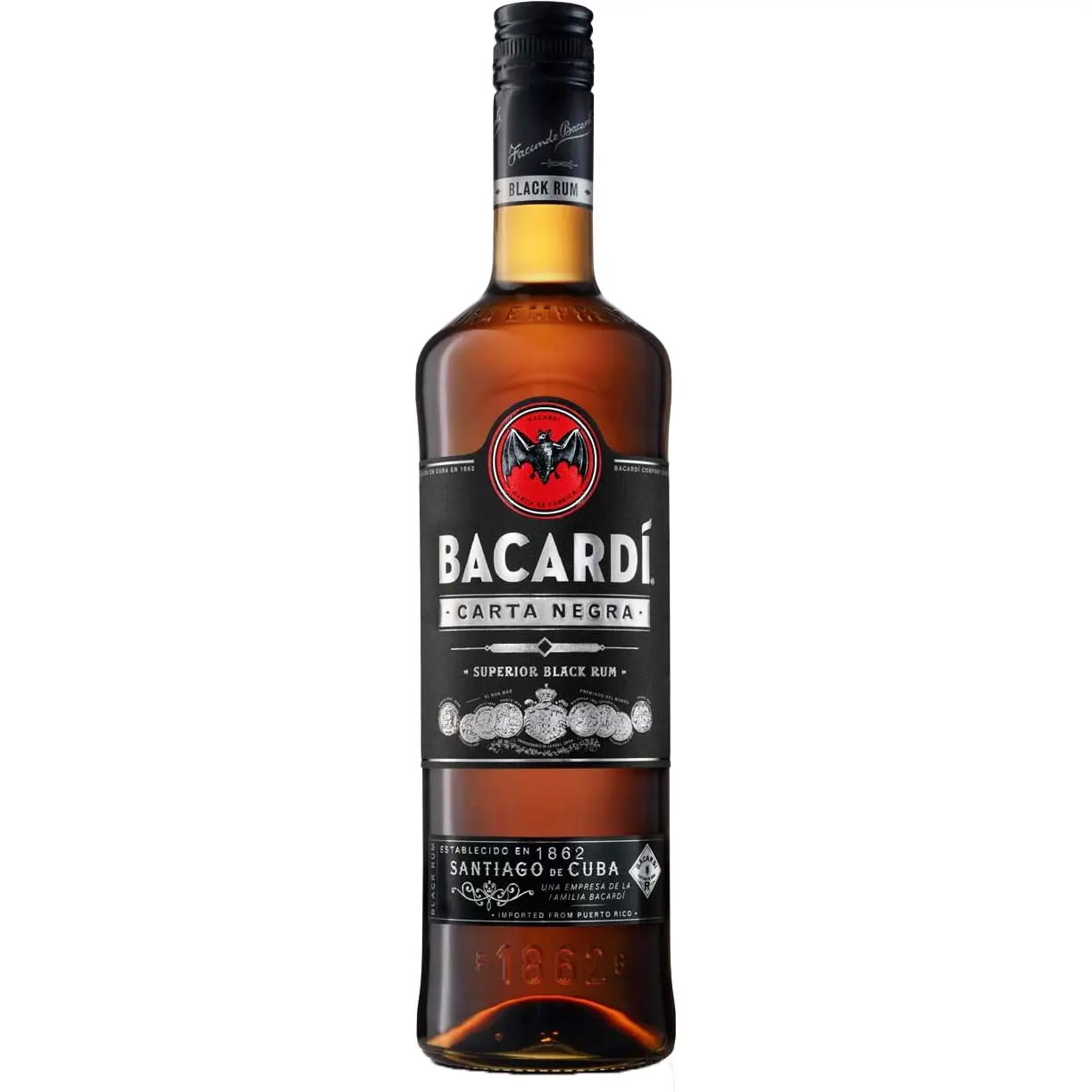 Bacardi - Carta Negra 1 litre