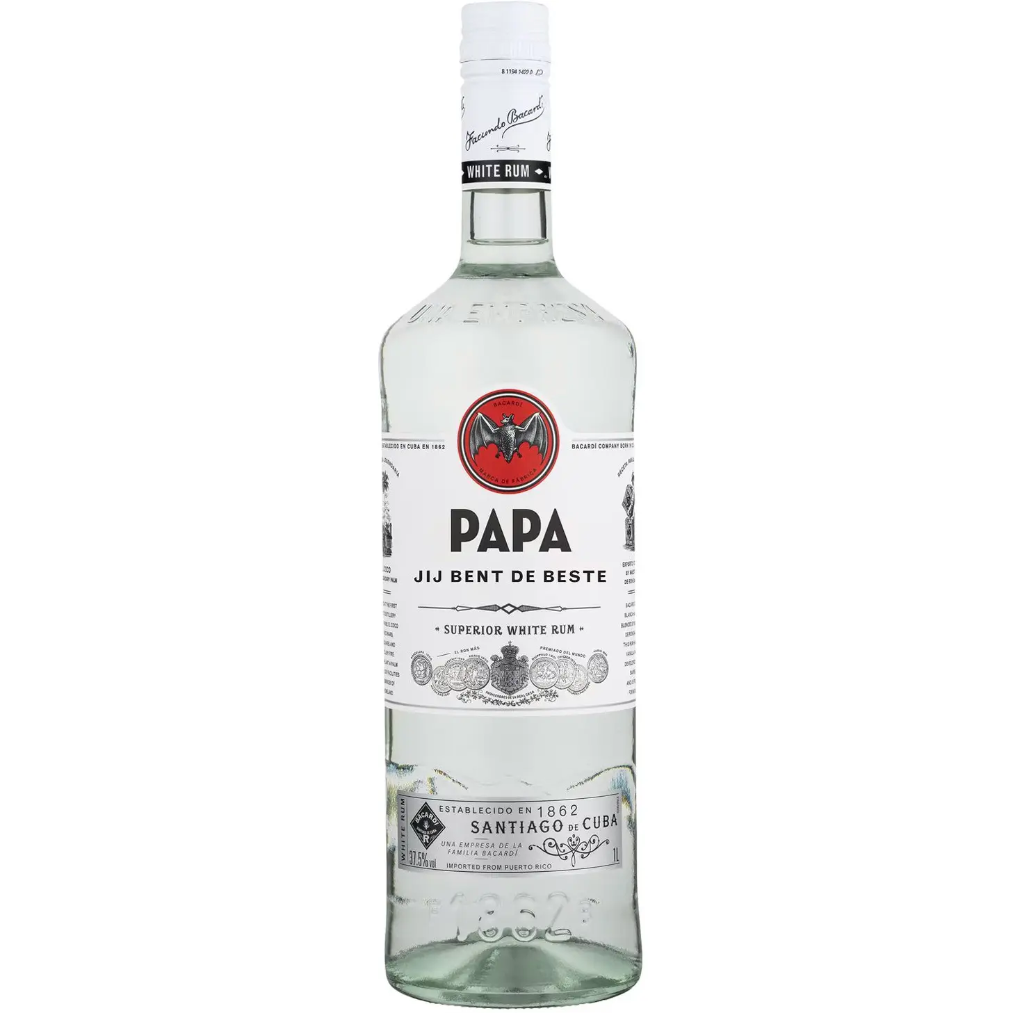 Bacardi - Papa jij bent de beste editie 1 litre