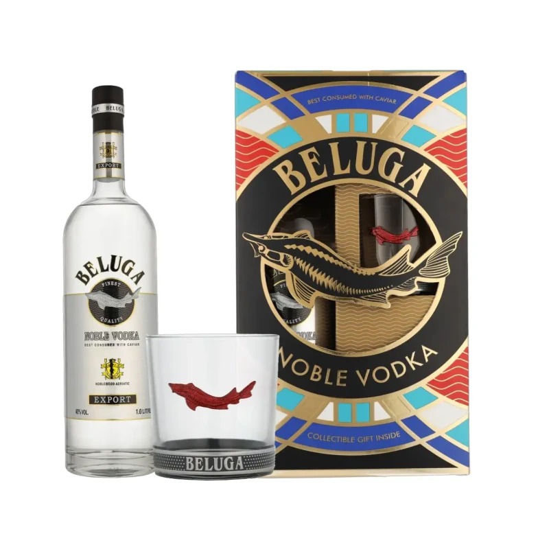 Beluga Noble with Tumbler Glass 1 litre Beluga Noble with Tumbler Glass 1 litre