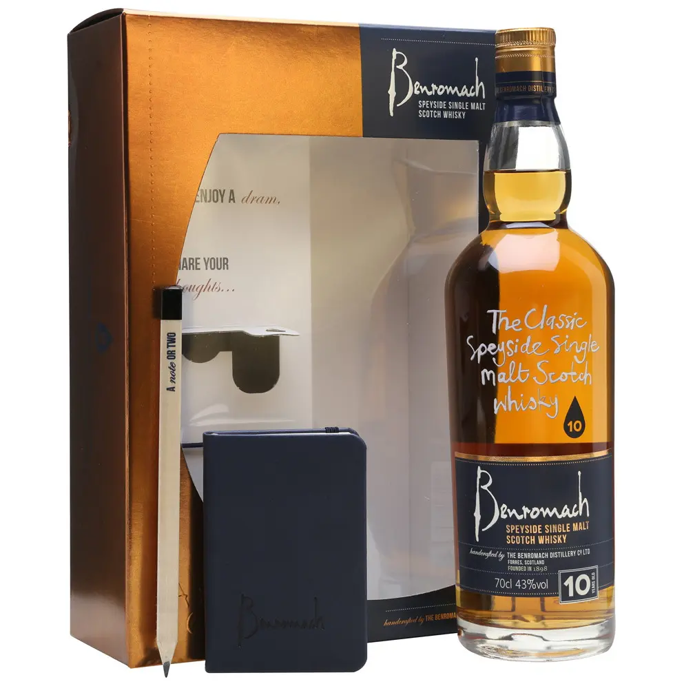 Benromach, 10 years - Gift Pack with Notes 70cl