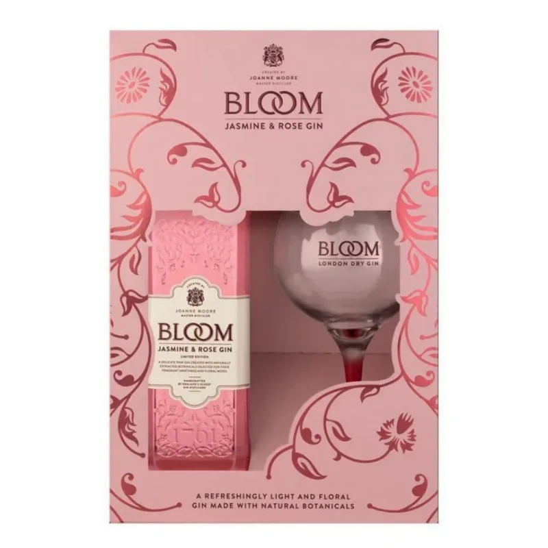 Bloom - Jasmine & Rose Giftpack Glass 70cl Bloom - Jasmine & Rose Giftpack Glass 70cl