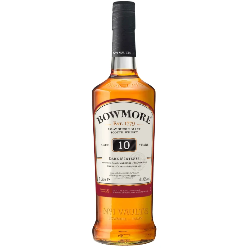 Bowmore, 10 years - Dark & Intense 1 litre Bowmore, 10 years - Dark & Intense 1 litre