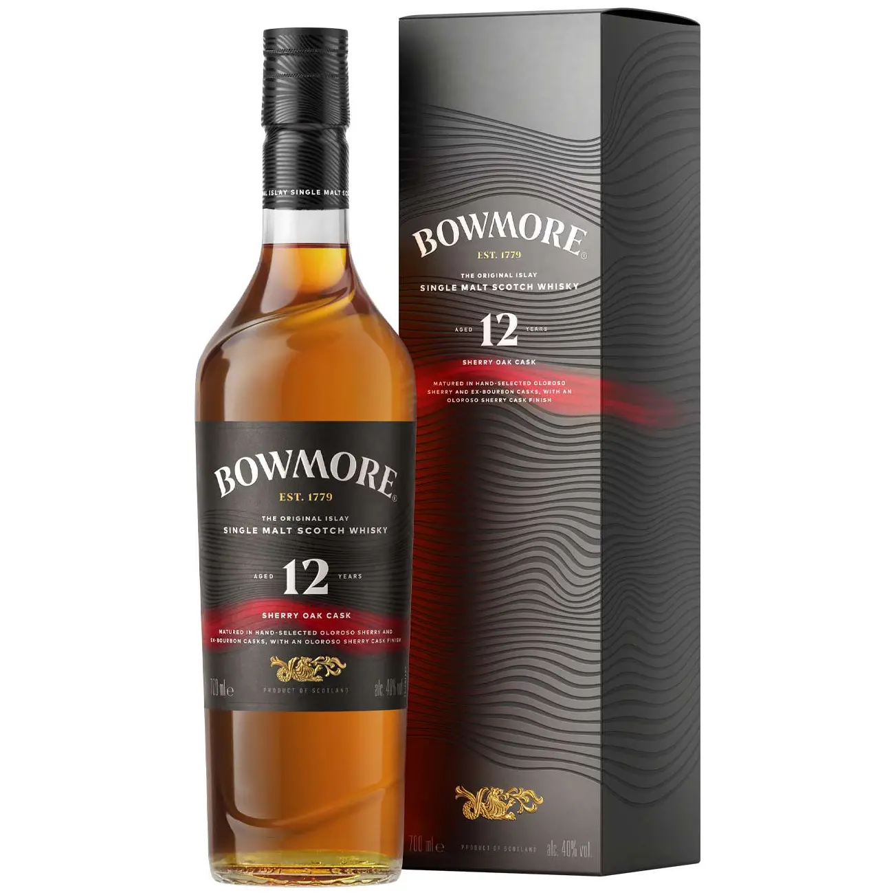 Bowmore, 12 years - Sherry Oak 70cl-2
