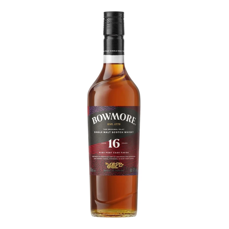 Bowmore, 16 years - Ruby Port 70cl Bowmore, 16 years - Ruby Port 70cl