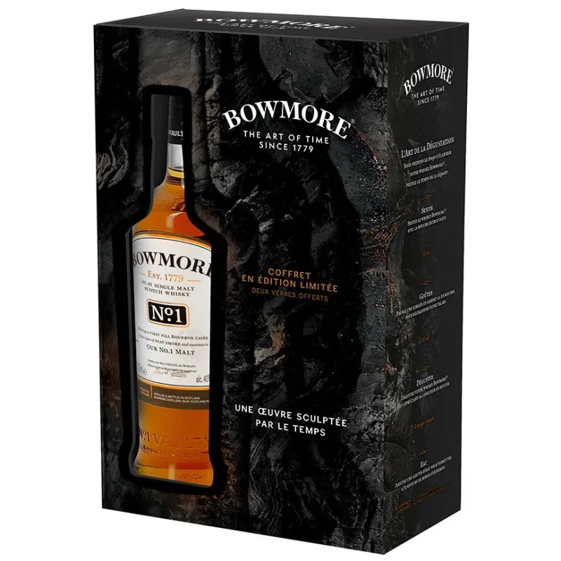 Bowmore No.1 - Gift Pack 2 Glasses 70cl Bowmore No.1 - Gift Pack 2 Glasses 70cl