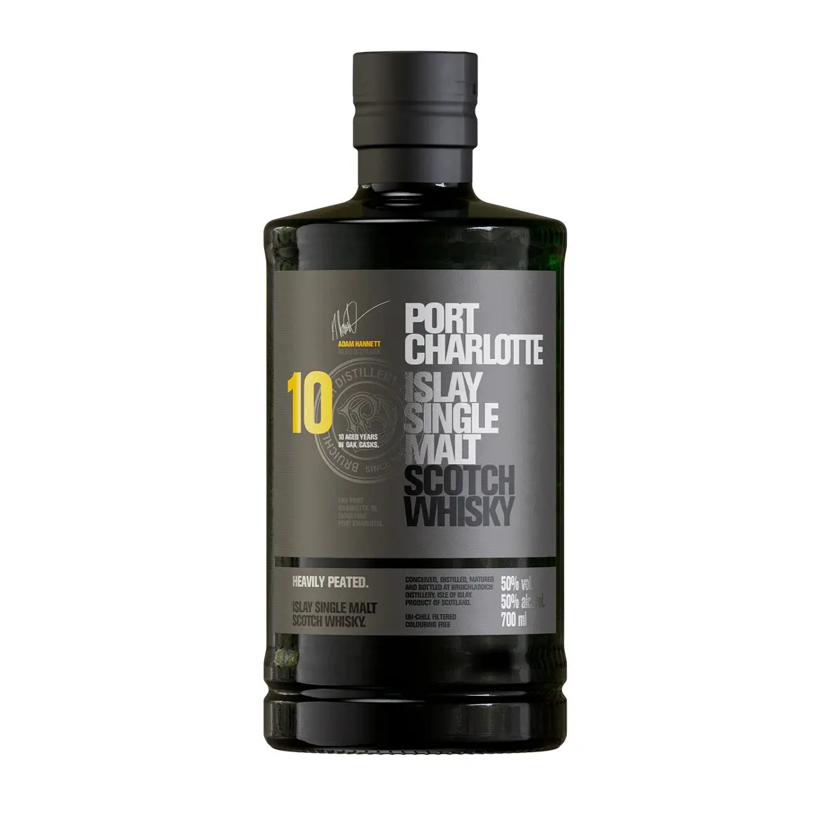 Bruichladdich, 10 years - Port Charlotte Heavily Peated 1 litre