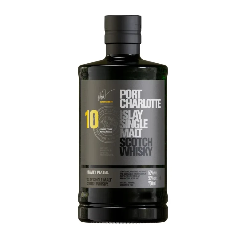 Bruichladdich, 10 years - Port Charlotte Heavily Peated 1 litre Bruichladdich, 10 years - Port Charlotte Heavily Peated 1 litre
