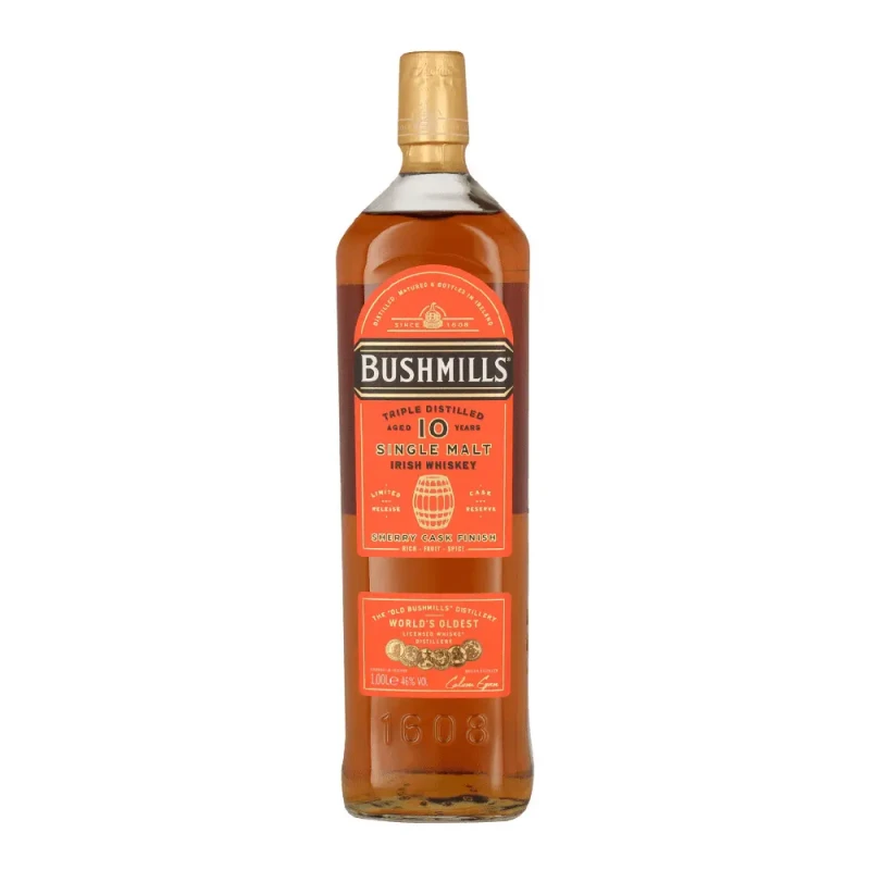 Bushmills, 10 years - Sherry Cask 1 litre Bushmills, 10 years - Sherry Cask 1 litre