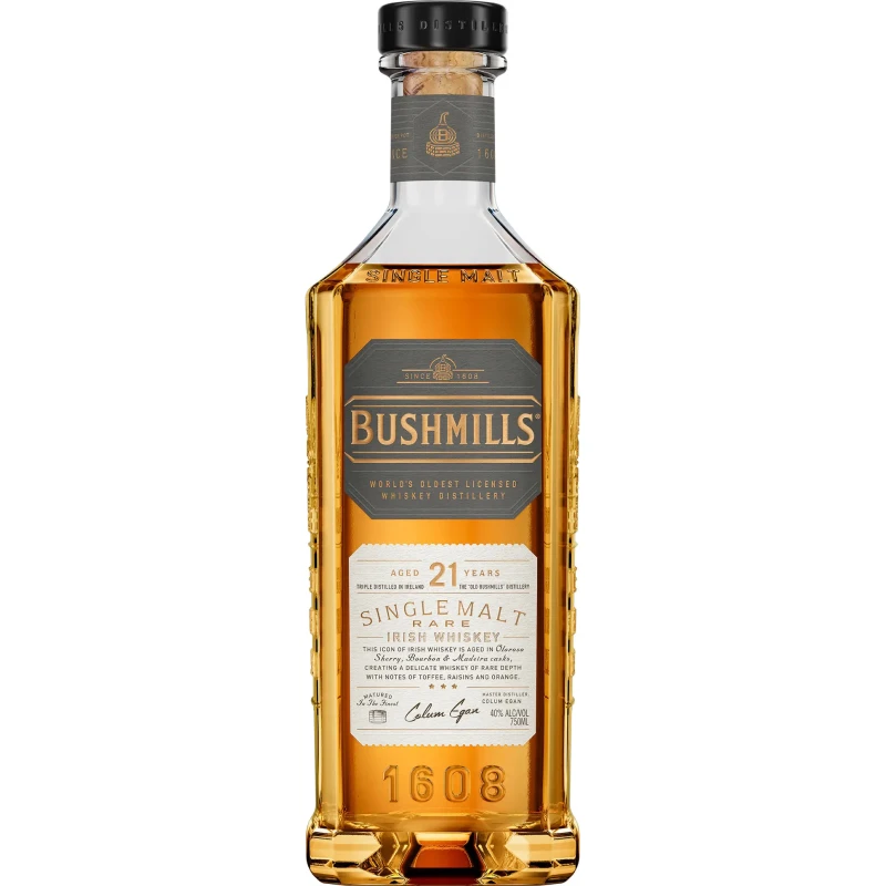 Bushmills Malt - 21 Y, Rare 70cl-2 Bushmills Malt - 21 Y, Rare 70cl-2