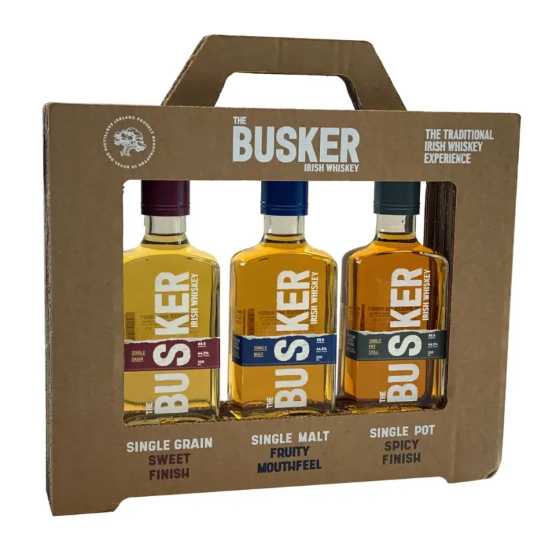 Busker - Irish Whiskey Giftpack 60cl Busker - Irish Whiskey Giftpack 60cl