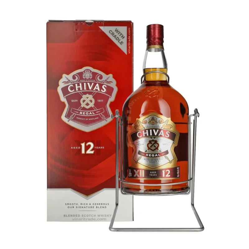 Chivas Regal, 12 Y + Craddle 4.5 litres Chivas Regal, 12 Y + Craddle 4.5 litres