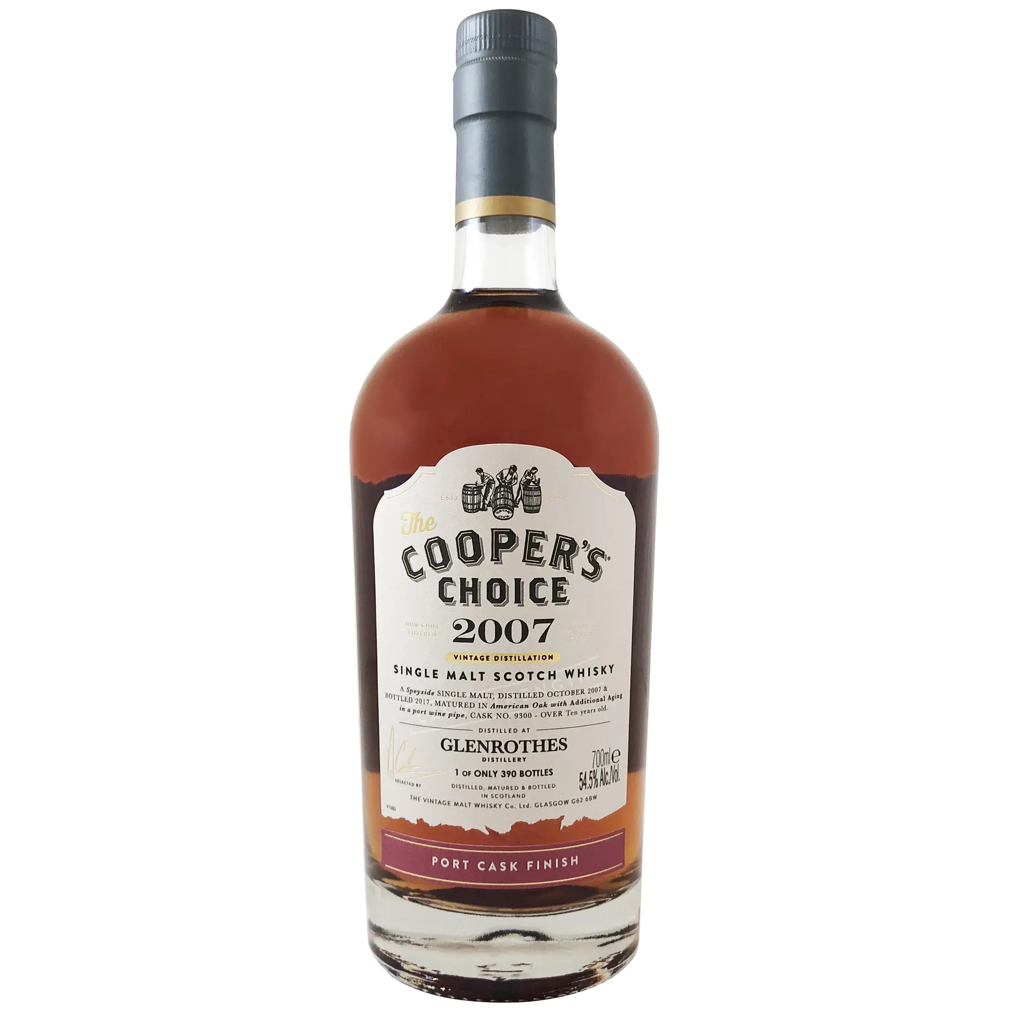 Cooper's Choice - Glenrothes, 10Y - 2007 Port Finish 70cl