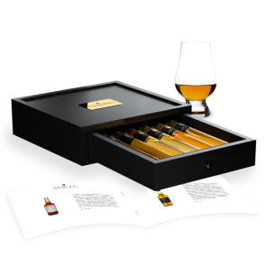 Whisky Proeverij 6 Premium Whisky's in Houten Kist