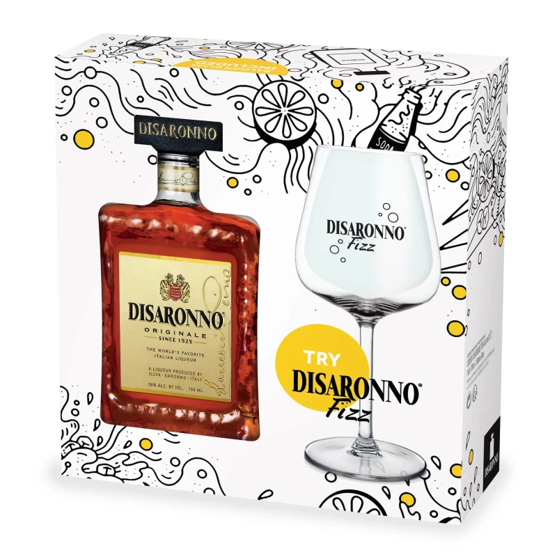 Disaronno - Fizz Gift Pack 70cl Disaronno - Fizz Gift Pack 70cl