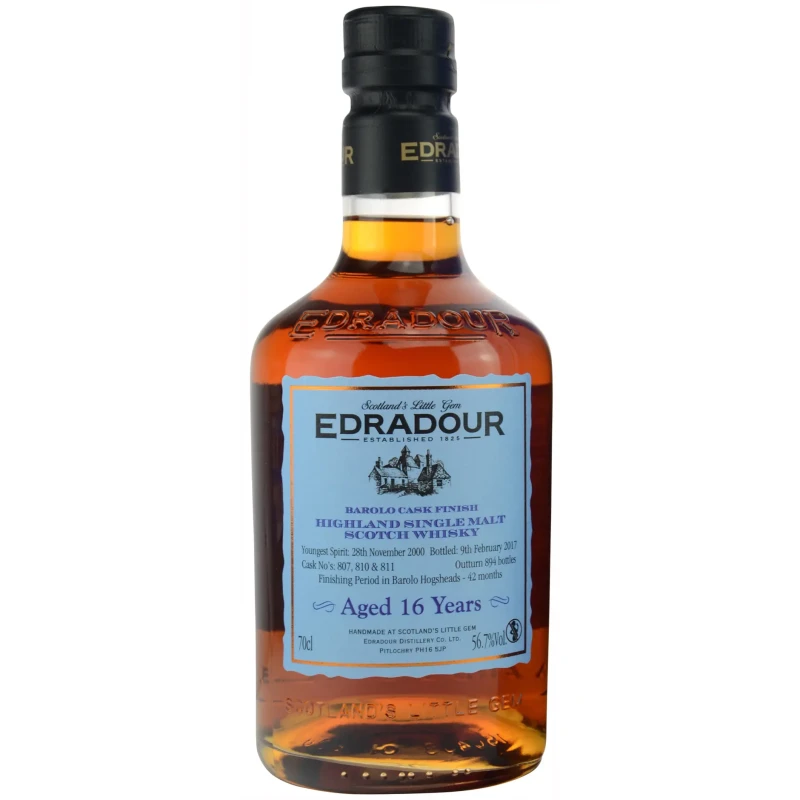 Edradour, 16 years - Barolo Cask Finish 70cl Edradour, 16 years - Barolo Cask Finish 70cl