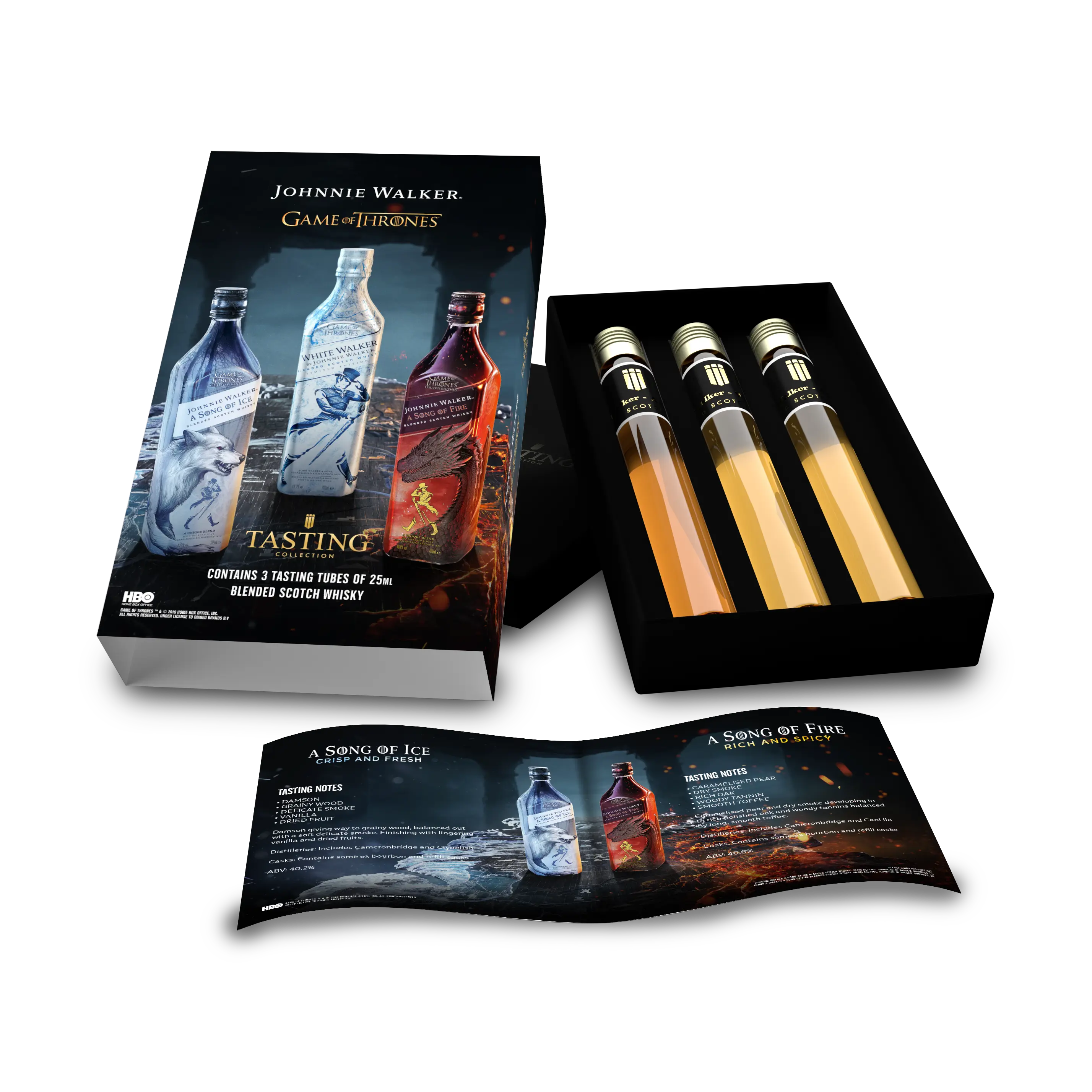 Game of Thrones Johnnie Walker Whiskey Tasting Collection Gift