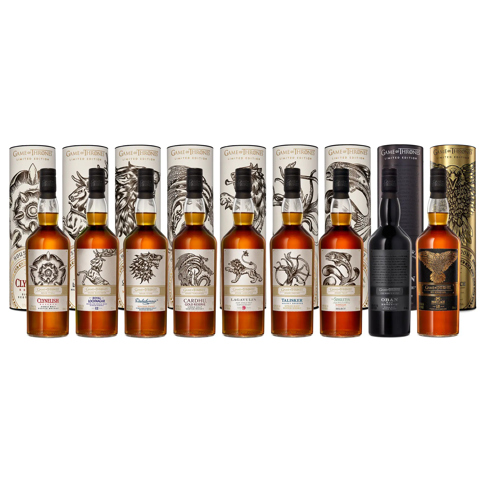 Game Of Thrones Single Malt Whisky The Complete Collection 6.3 litres