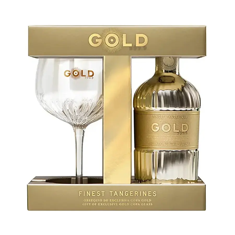 Gin Gold 999.9 + Glass 70cl