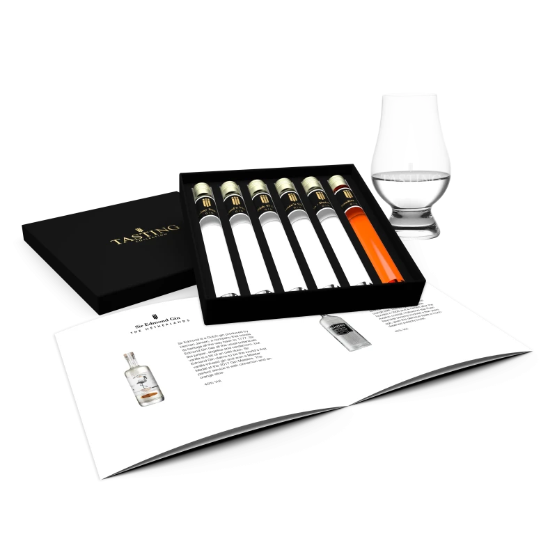 Coffret Dégustation de Gin 6 fioles dans une Boîte Cadeau de Luxe Coffret Dégustation de Gin 6 fioles dans une Boîte Cadeau de Luxe