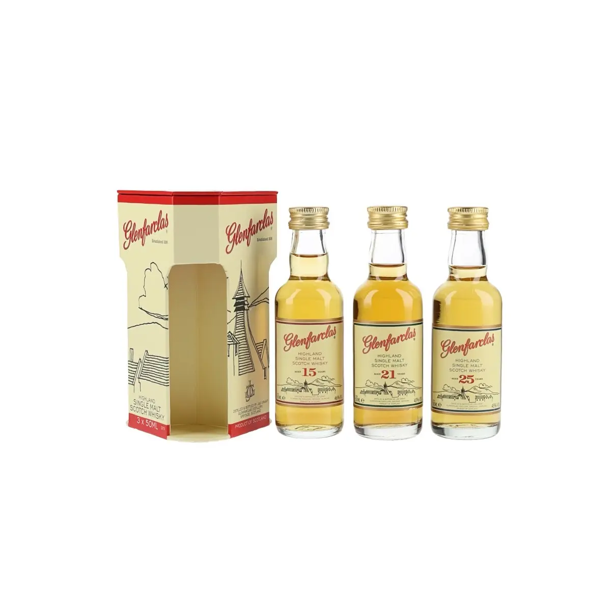 Glenfarclas - 15/21/25y (Miniset) 150ml
