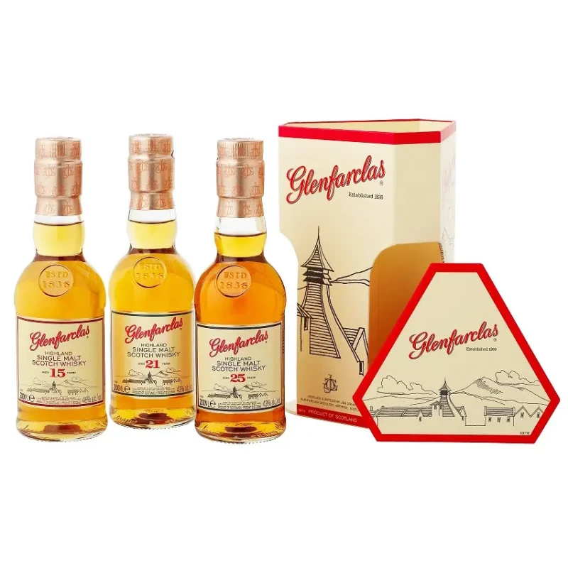 Glenfarclas Miniset - 15 Y, 21 Y & 25 years 60cl Glenfarclas Miniset - 15 Y, 21 Y & 25 years 60cl