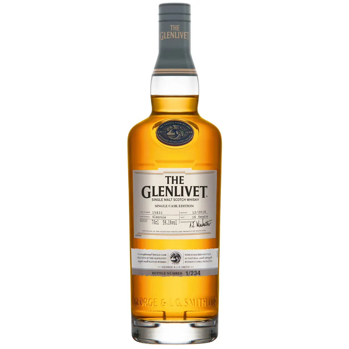 Glenlivet, 16 years - Single Cask Glencuie 70cl