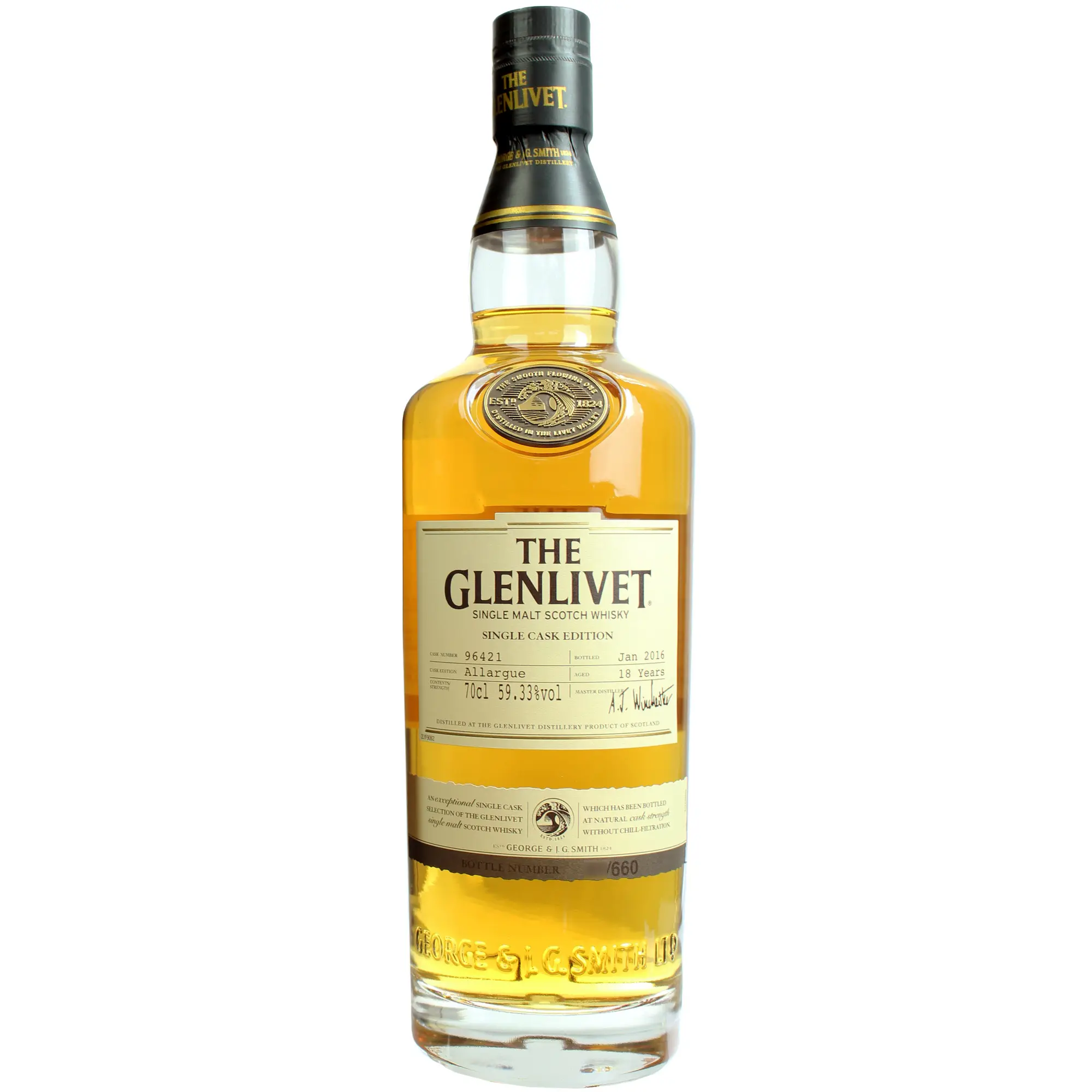 Glenlivet, 18 years - Single Cask Allargue 70cl