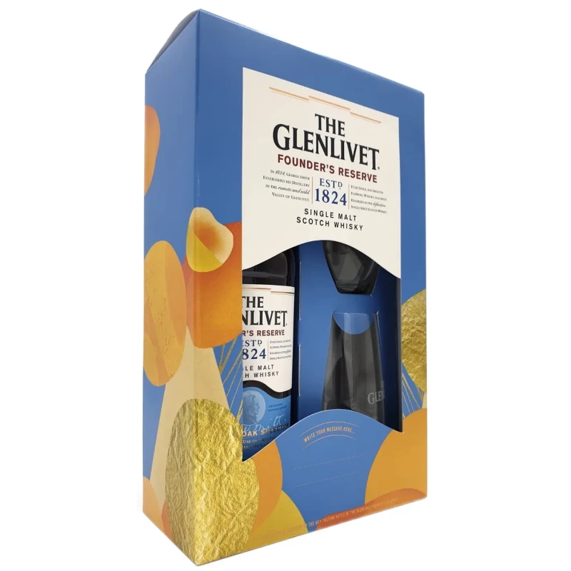 Glenlivet - Founders Reserve Gift Pack 2 Glasses 70cl Glenlivet - Founders Reserve Gift Pack 2 Glasses 70cl