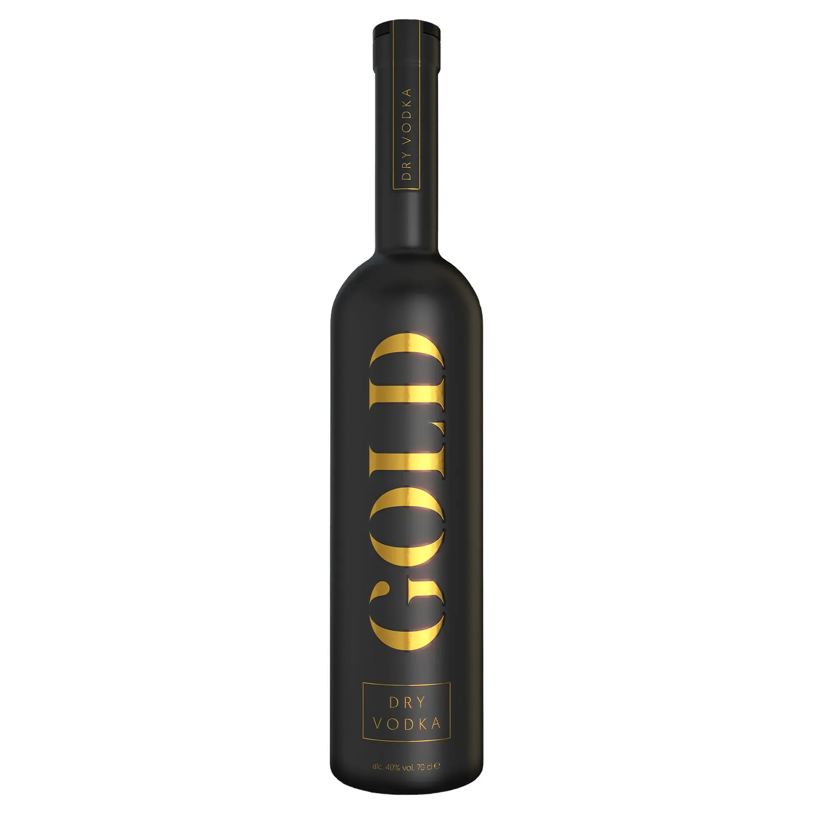 Gold Dry Vodka With LED Light 70cl