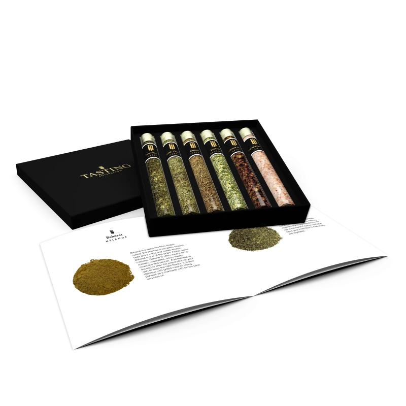 Herbs & Spices Tasting Set 6 tubes in Luxury Gift Box Herbs & Spices Tasting Set 6 tubes in Luxury Gift Box