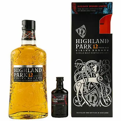Highland Park, 12 Y met Dragon Legend 70cl