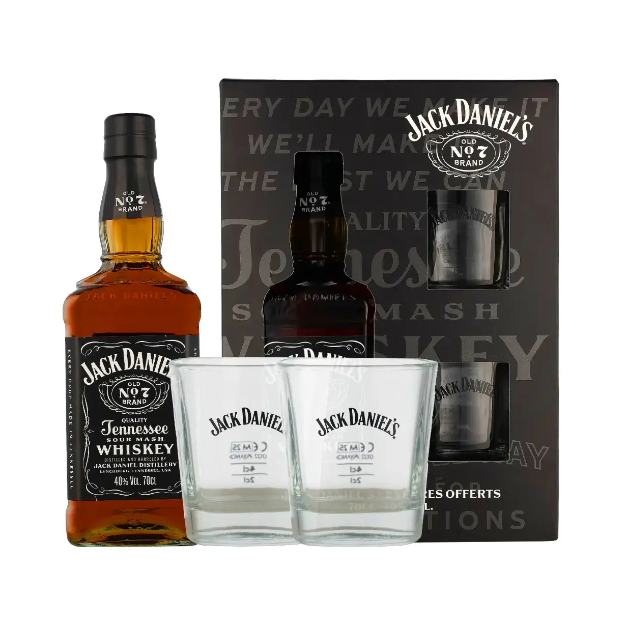 Jack Daniel's - Giftpack 2 Glasses 70cl