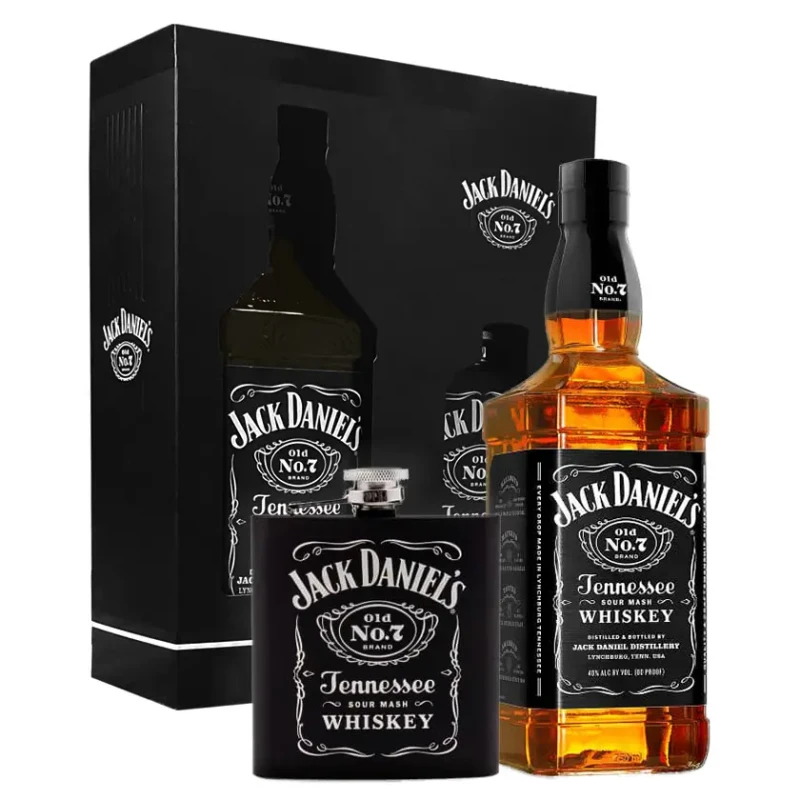 Jack Daniel's - Hip Flask Giftpack 70cl Jack Daniel's - Hip Flask Giftpack 70cl