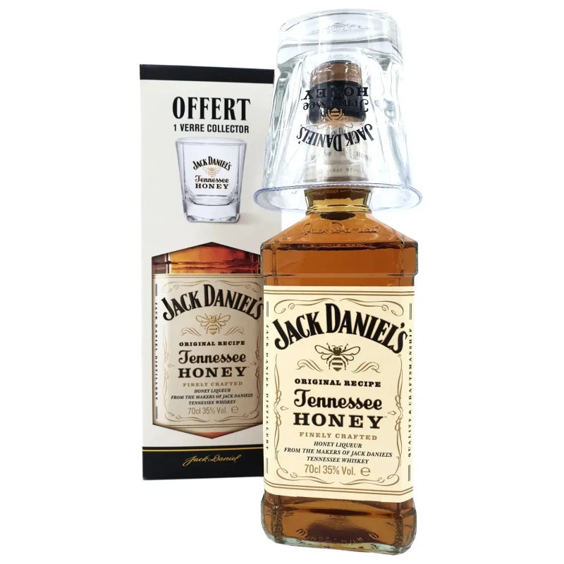 Jack Daniel's - Honey Giftpack Glass 70cl Jack Daniel's - Honey Giftpack Glass 70cl