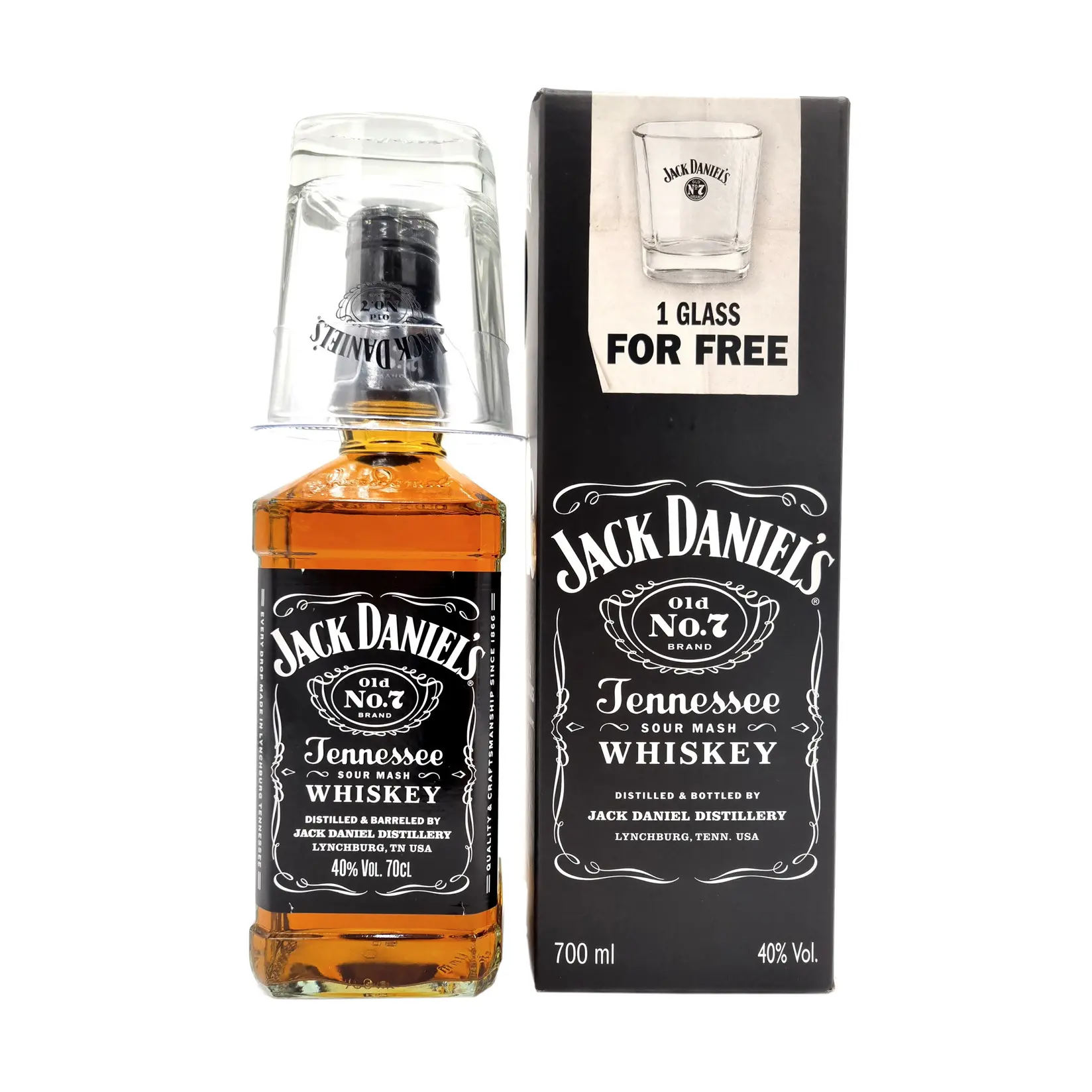 Jack Daniel's - Old No. 7 with Glass 70cl