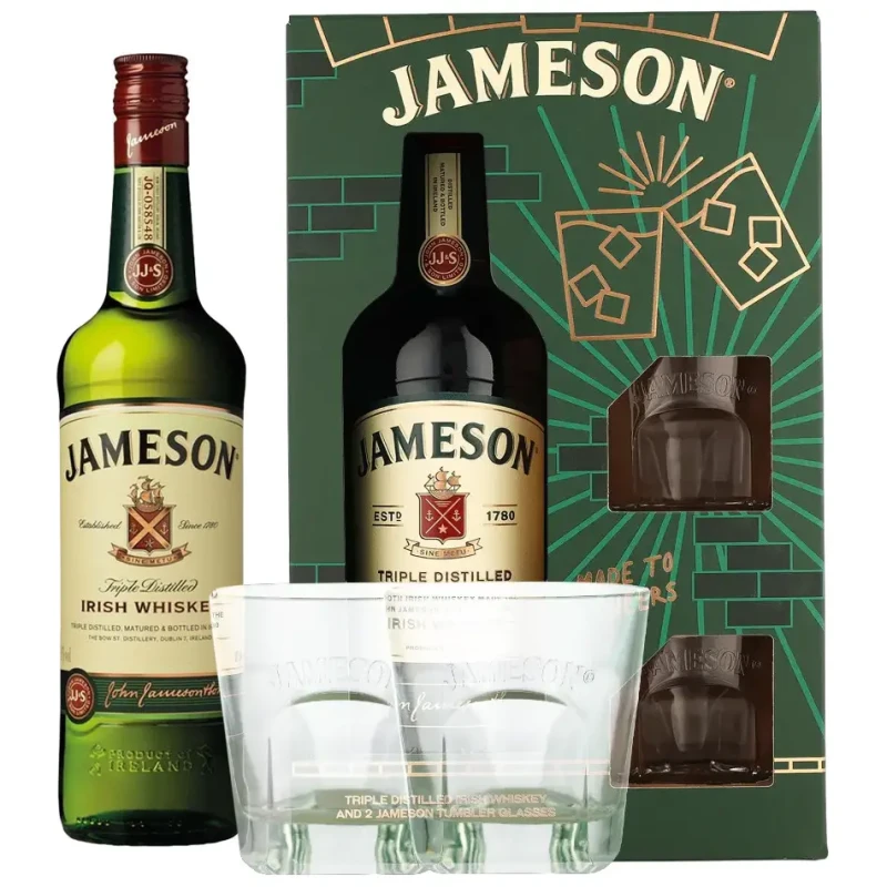 Jameson - Gift Pack 2 Glasses 70cl Jameson - Gift Pack 2 Glasses 70cl