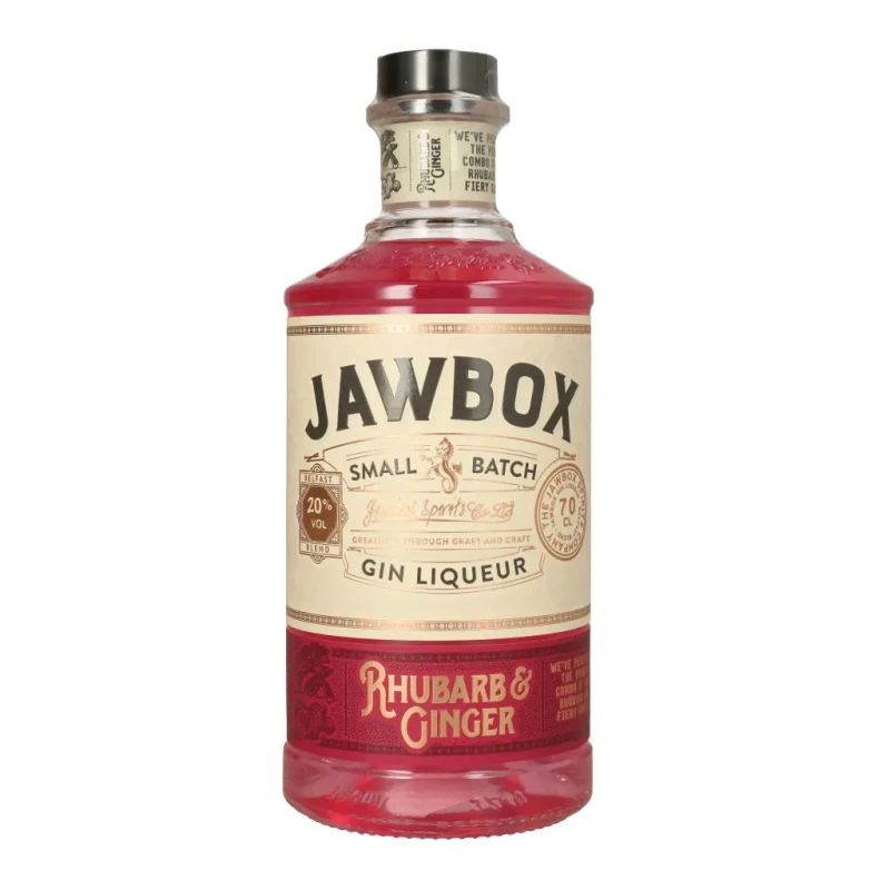 Jawbox Gin Liqueur - Rhubarb & Ginger 70cl Jawbox Gin Liqueur - Rhubarb & Ginger 70cl