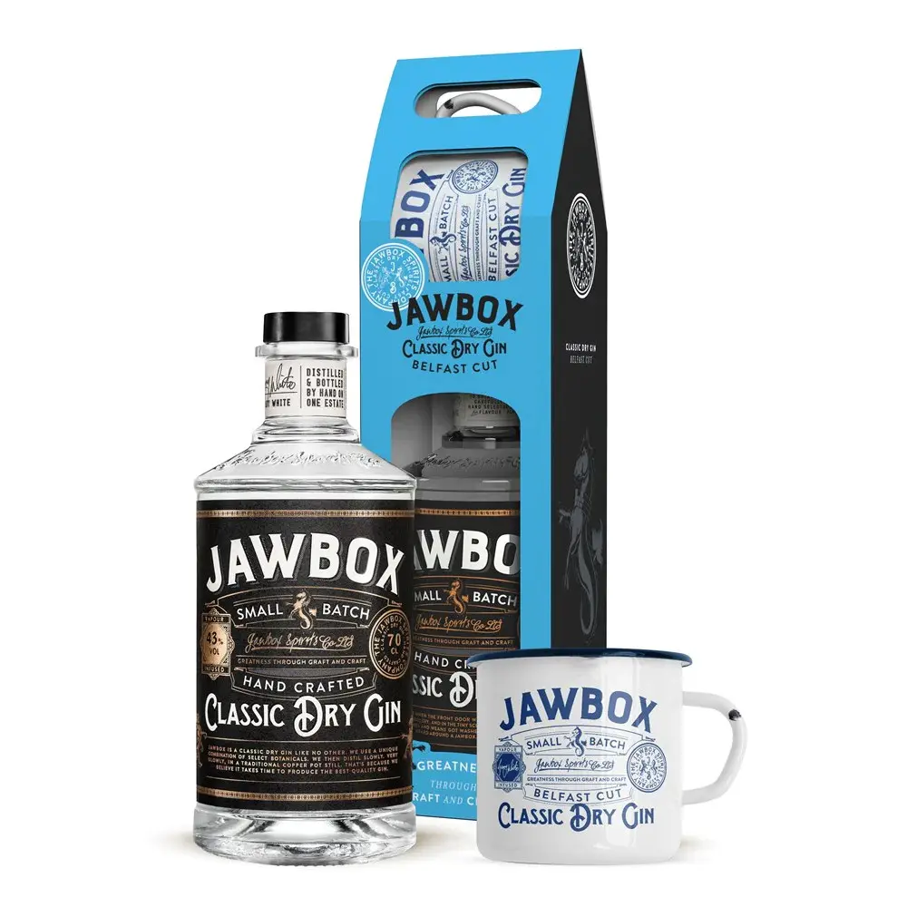 Jawbox Small Batch Gin met mok 70cl