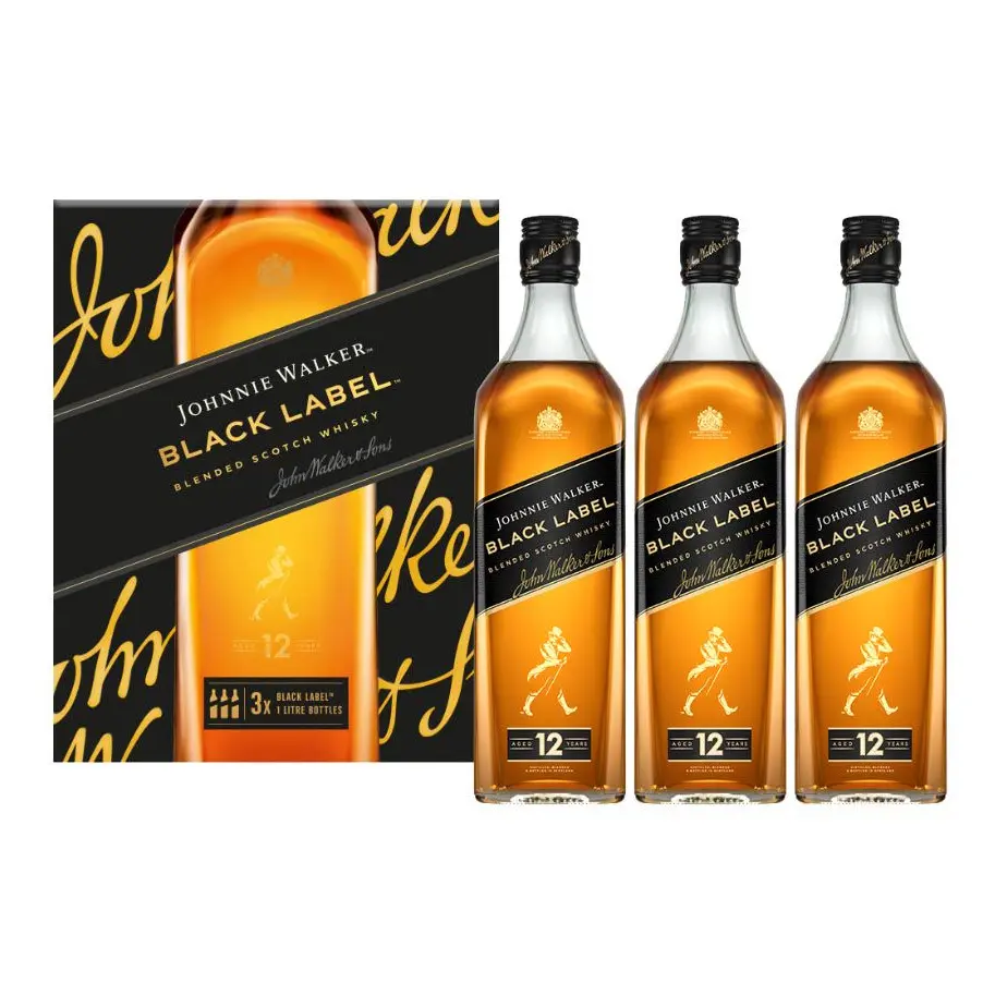 Johnnie Walker, 12 years - Black Label Triple Pack 3 litres