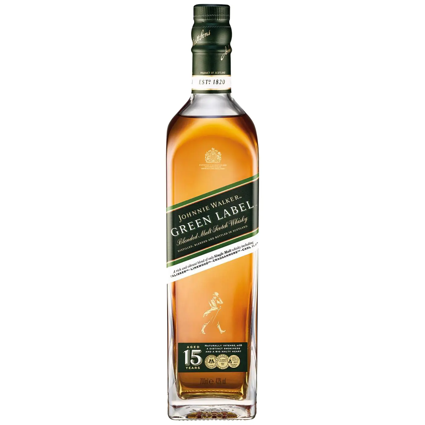 Johnnie Walker, 15 years - Green Label 70cl