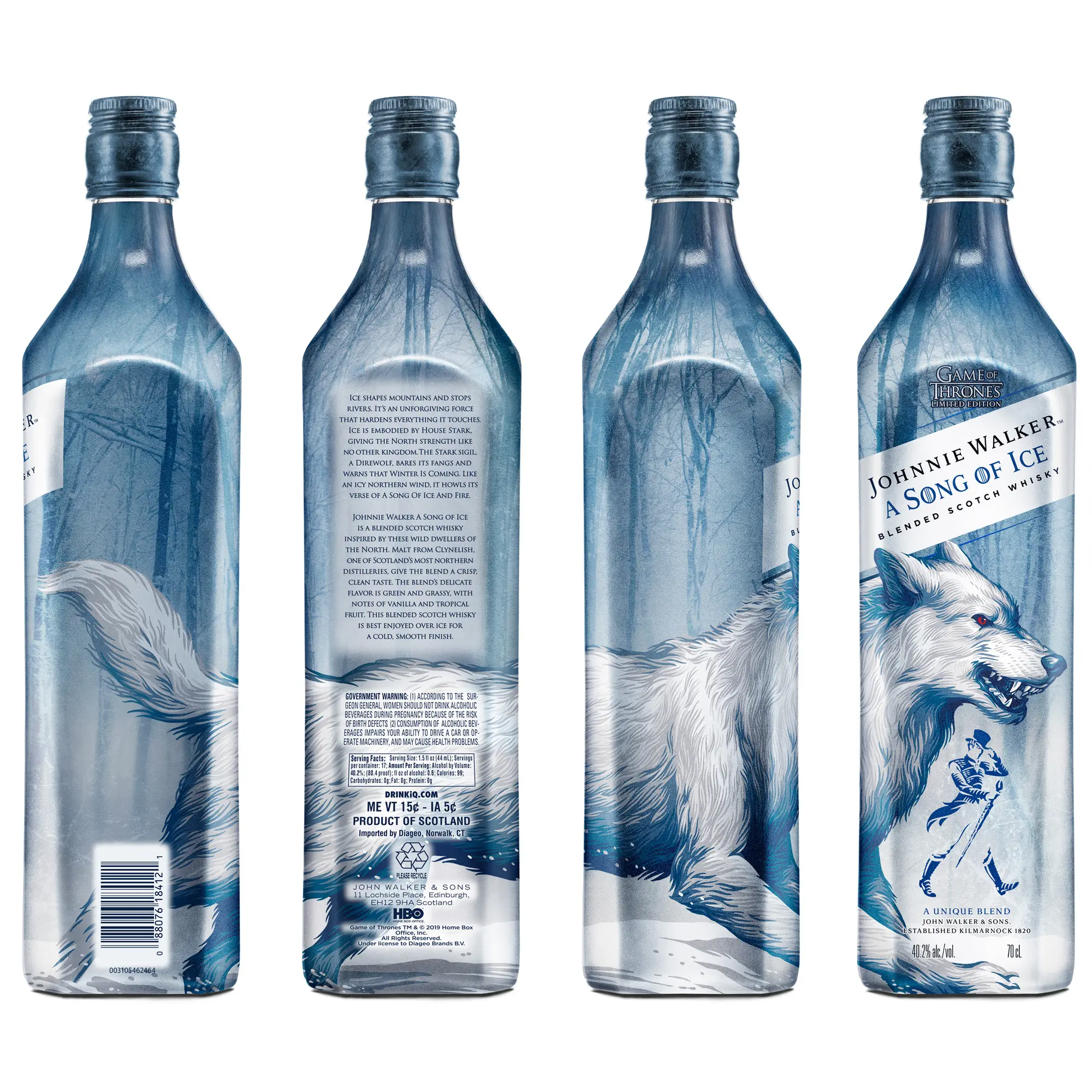 ウイスキー JOHNNIE WOLKER A SONG OF ICE Johnnie Walker - A Song Of Ice - Game Of Thrones (Boxed