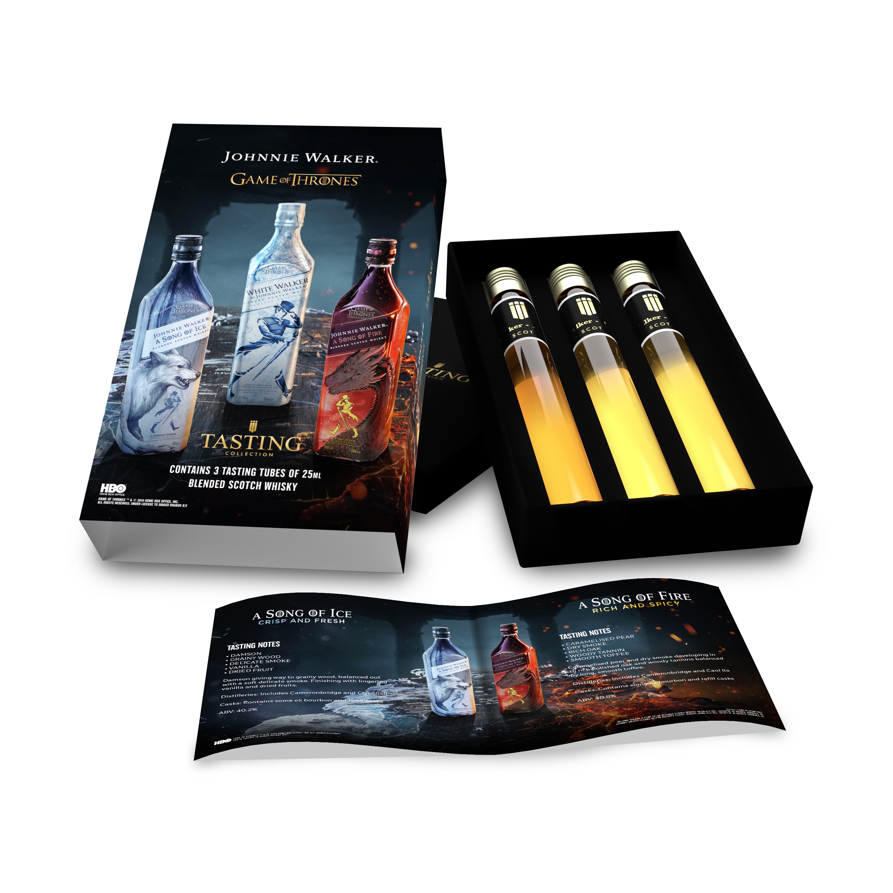 Game Of Thrones Johnnie Walker Tasting Collection