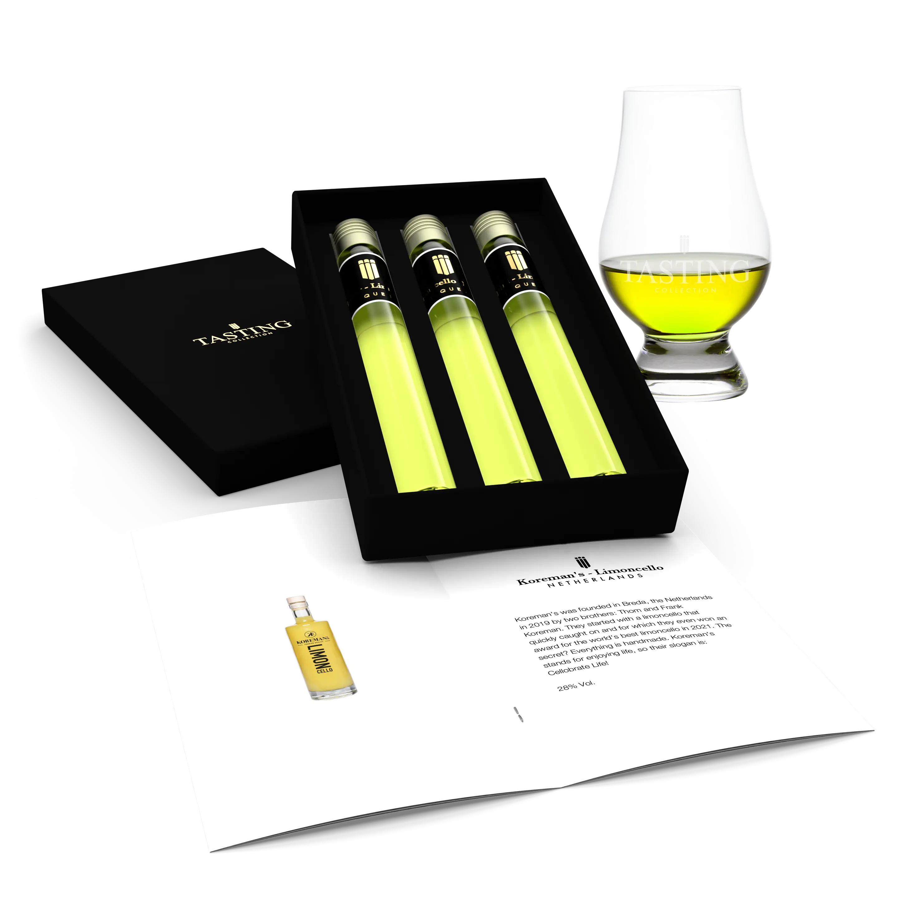 Limoncello Proeverij 3 tubes in Luxe Cadeau Box